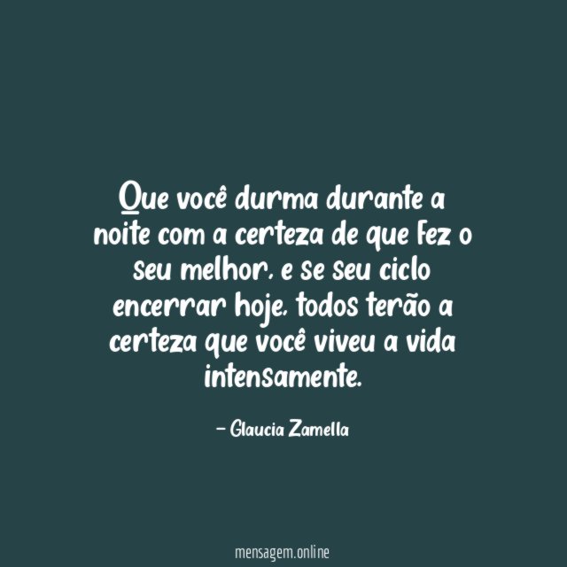 Que você durma durante a noite com a