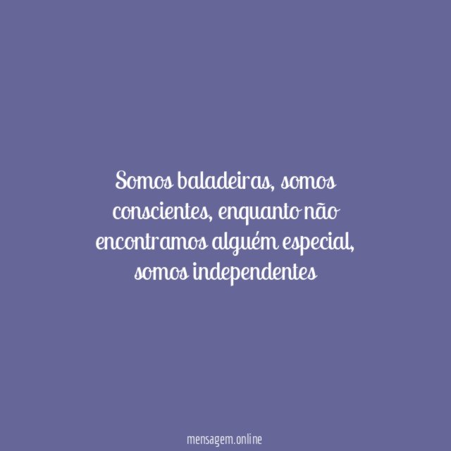 Somos baladeiras