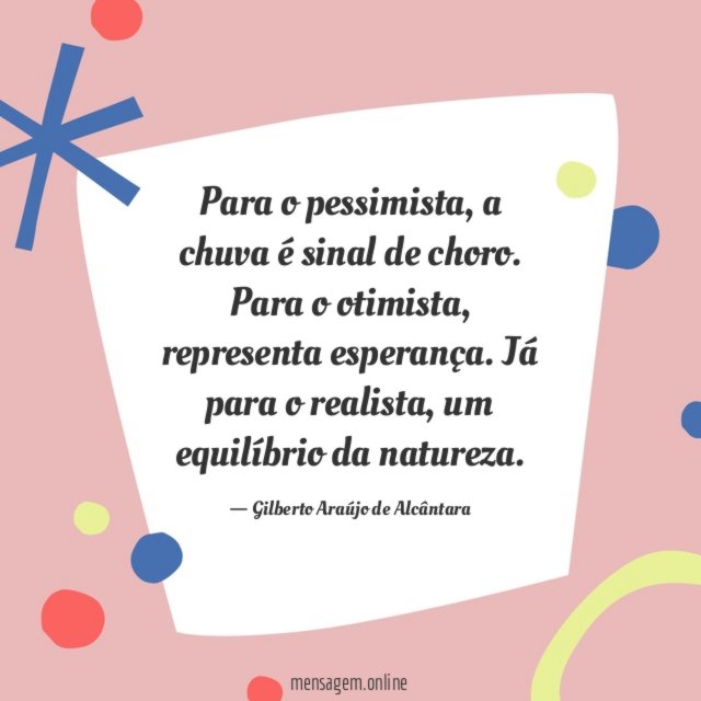 Para o pessimista