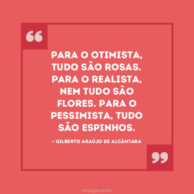 Para o otimista