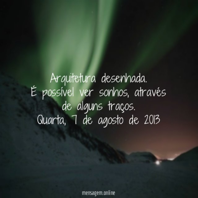 Arquitetura desenhada