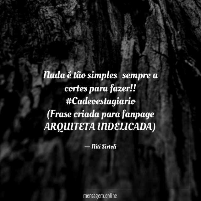 Nada é tão simples