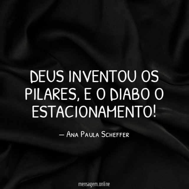 Deus inventou os pilares