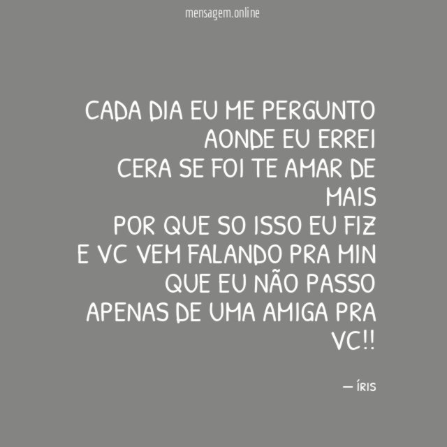 cada dia eu me pergunto aonde eu errei cera