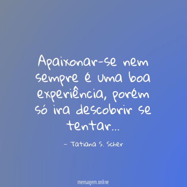 Apaixonar-se nem sempre é uma boa experiência