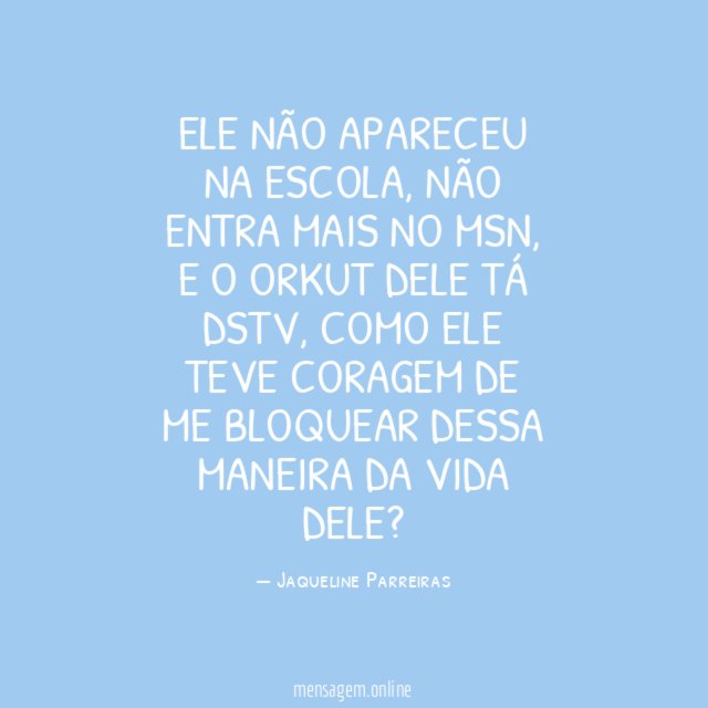 Ele não apareceu na escola