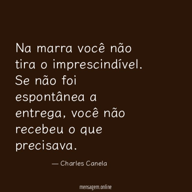 Na marra você não tira o imprescindível