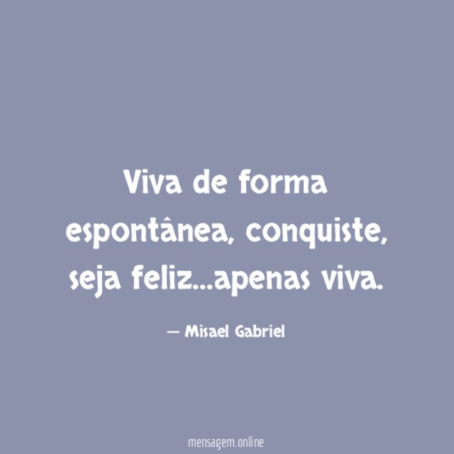 Viva de forma espontânea