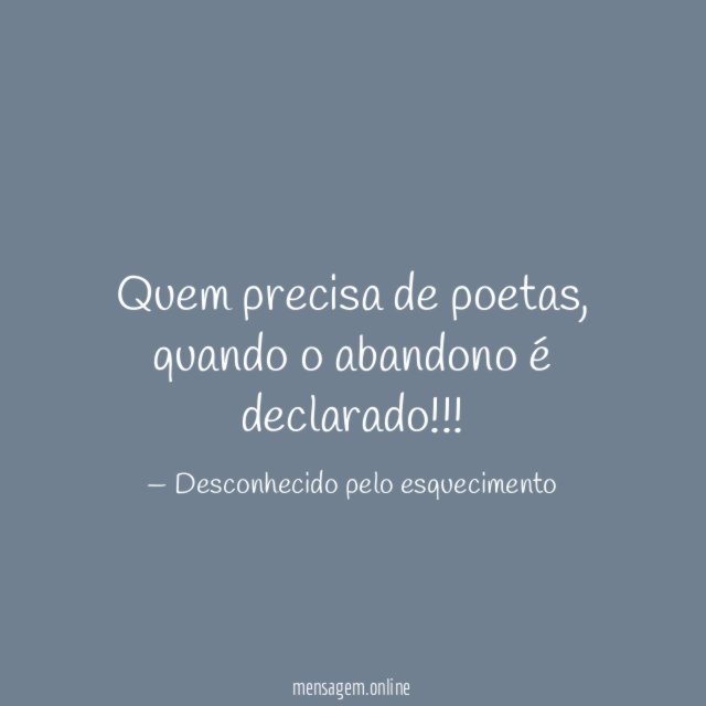 Quem precisa de poetas