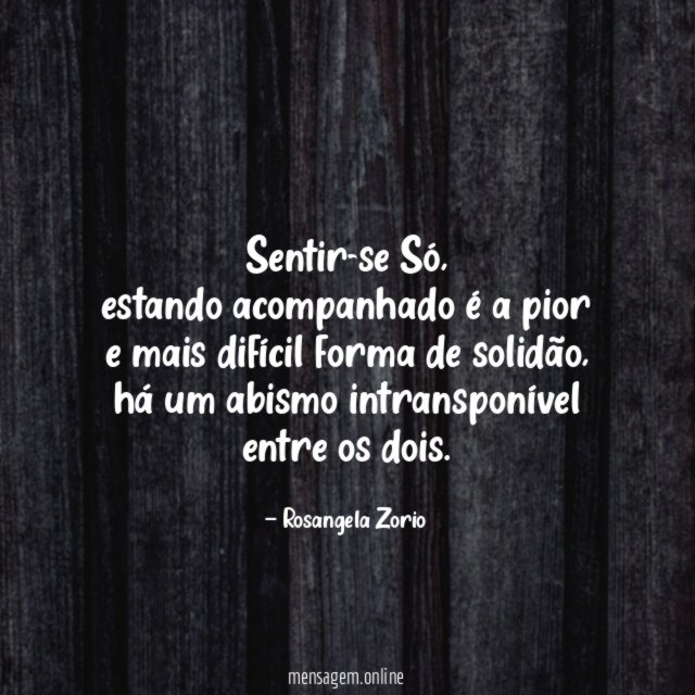 Sentir-se Só