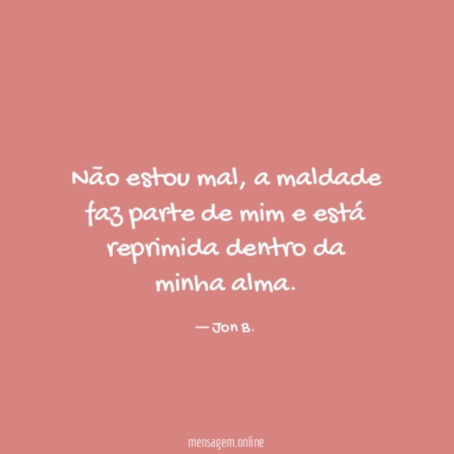 Não estou mal