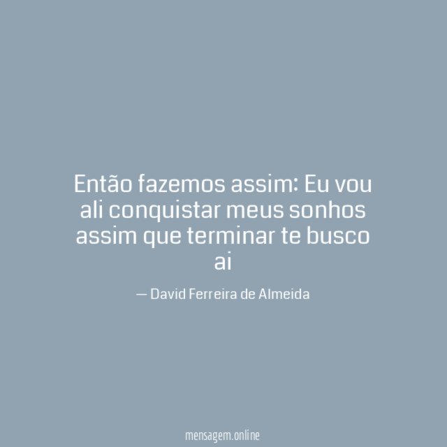 Então fazemos assim
