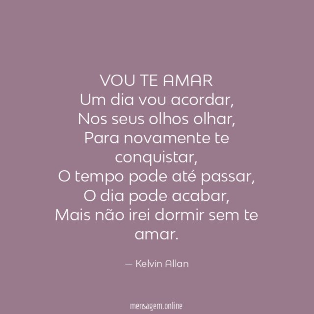 VOU TE AMAR