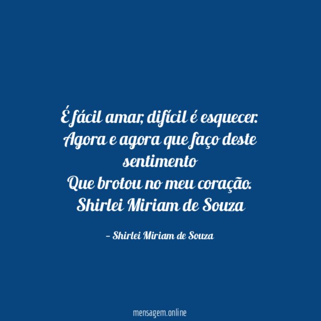 É fácil amar