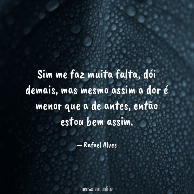 Sim me faz muita falta