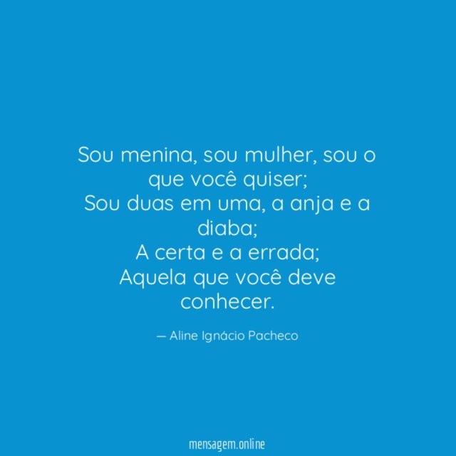 Sou menina
