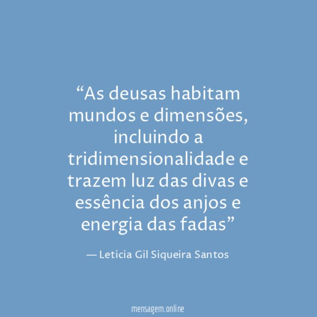 As deusas habitam mundos e dimensões