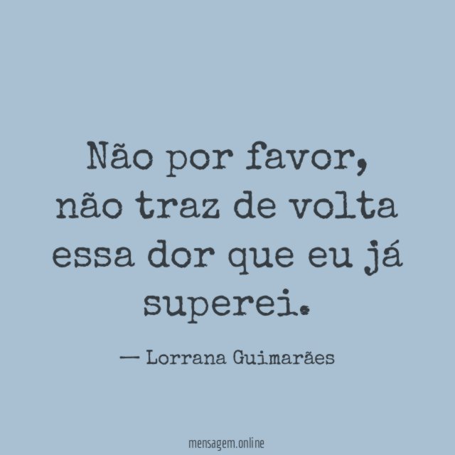 Não por favor
