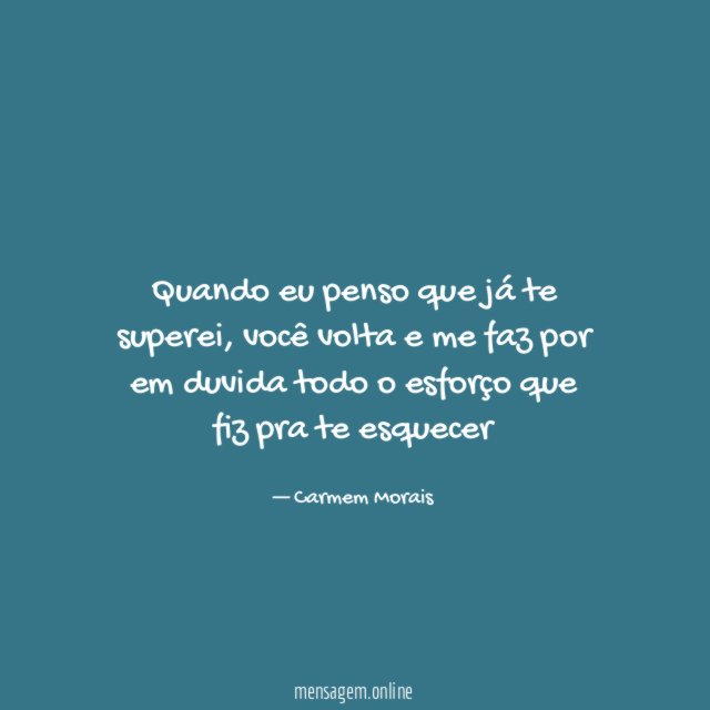 Quando eu penso que já te superei