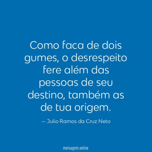 Como faca de dois gumes