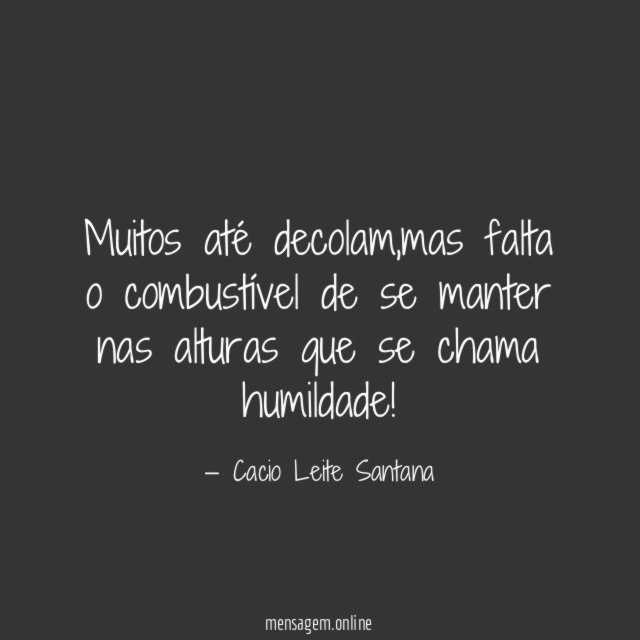 Muitos até decolam
