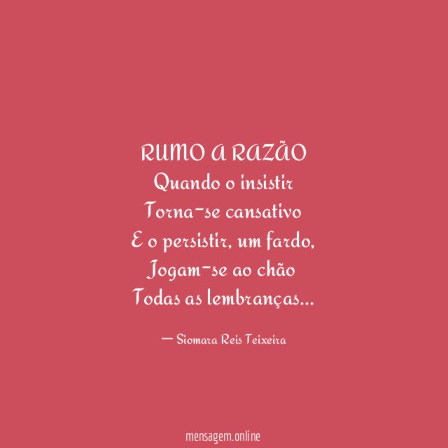 RUMO A RAZÃO