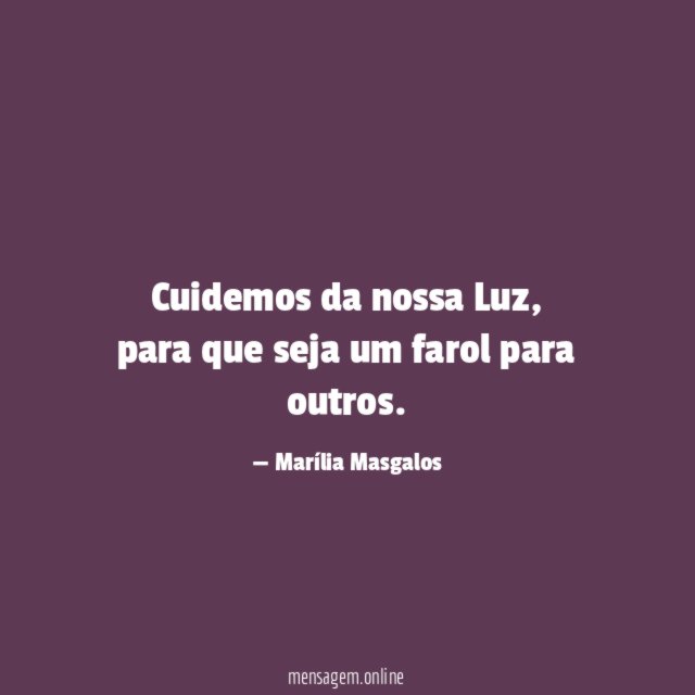 Cuidemos da nossa Luz