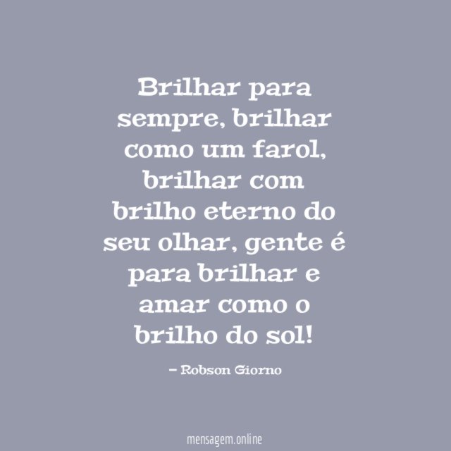 Brilhar para sempre