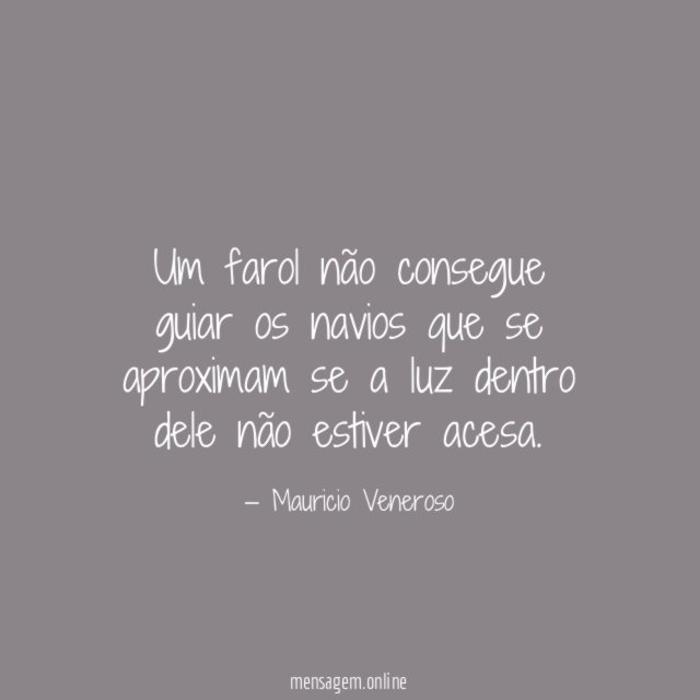 Um farol não consegue guiar os navios que