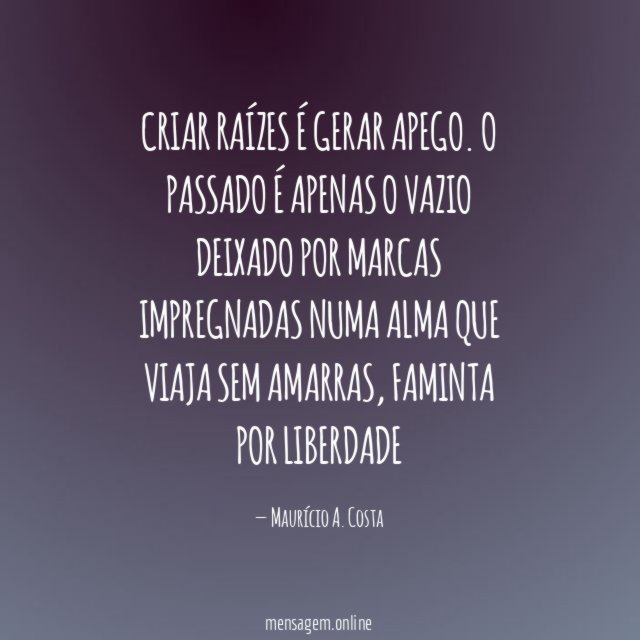 Criar raízes é gerar apego