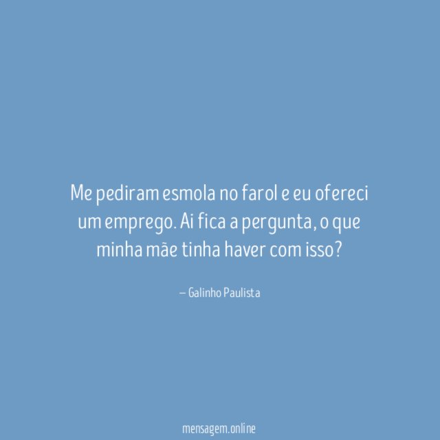 Me pediram esmola no farol e eu ofereci um emprego