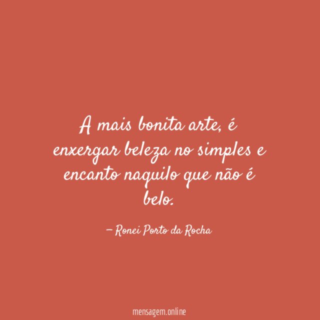 A mais bonita arte