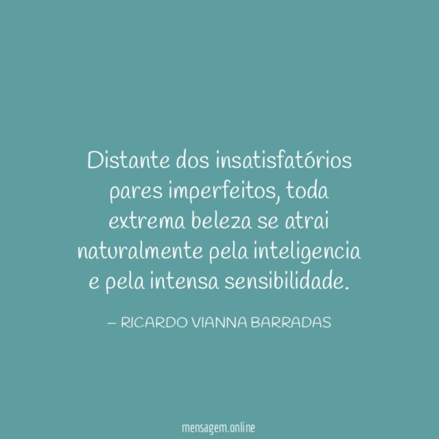 Distante dos insatisfatórios pares imperfeitos