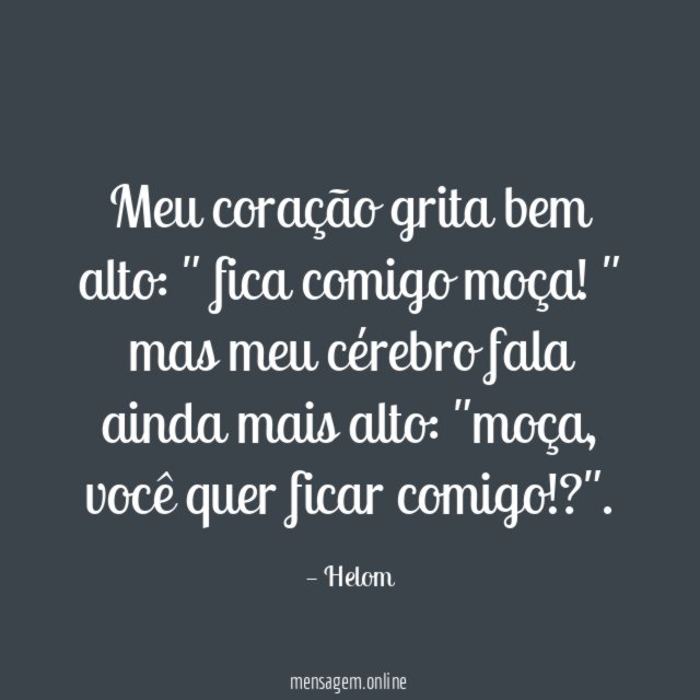 Meu coração grita bem alto