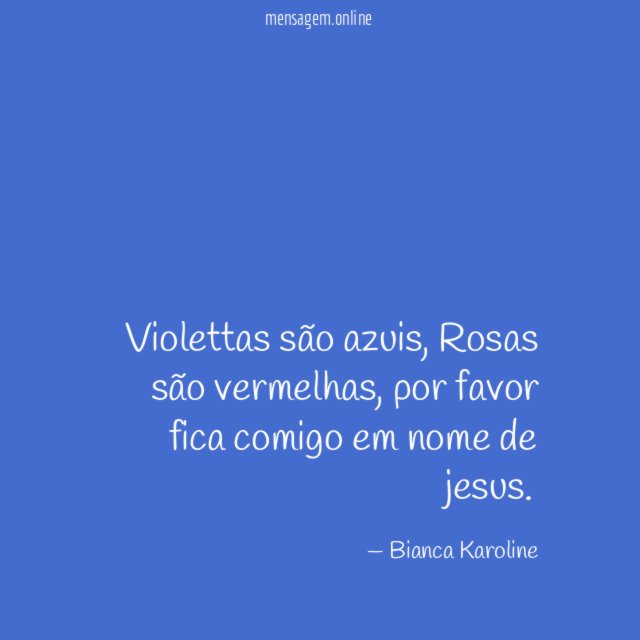Violettas são azuis