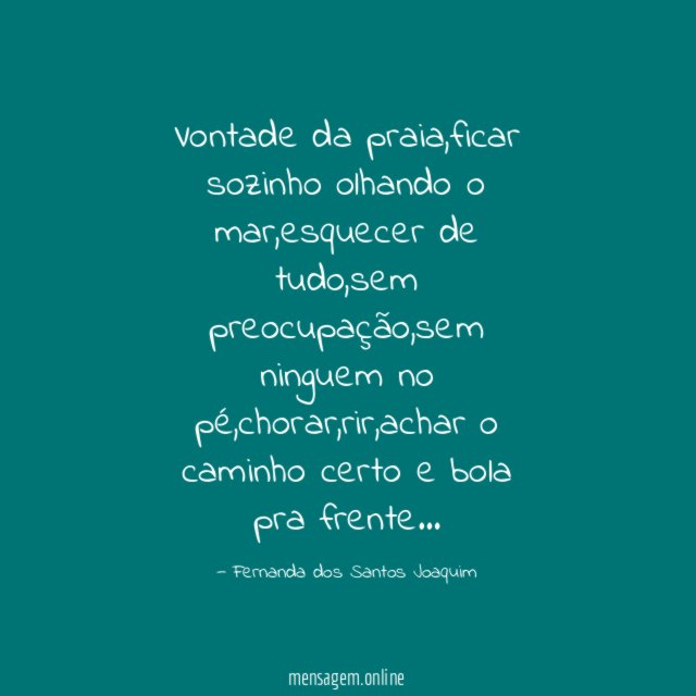 Vontade da praia