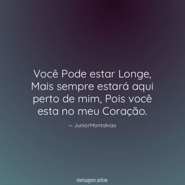 Você Pode estar Longe