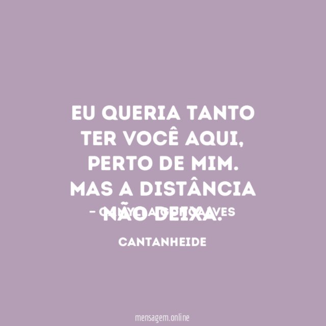 Eu queria tanto ter você aqui