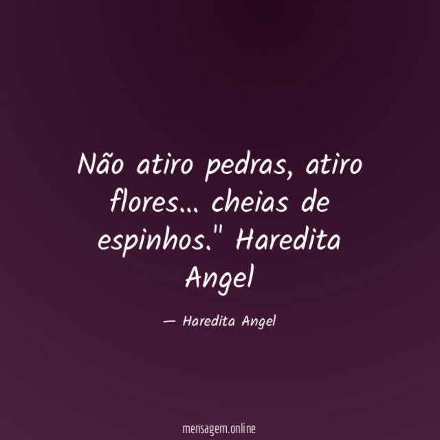 Não atiro pedras