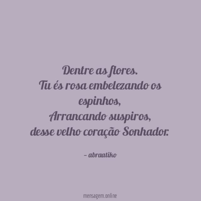 Dentre as flores