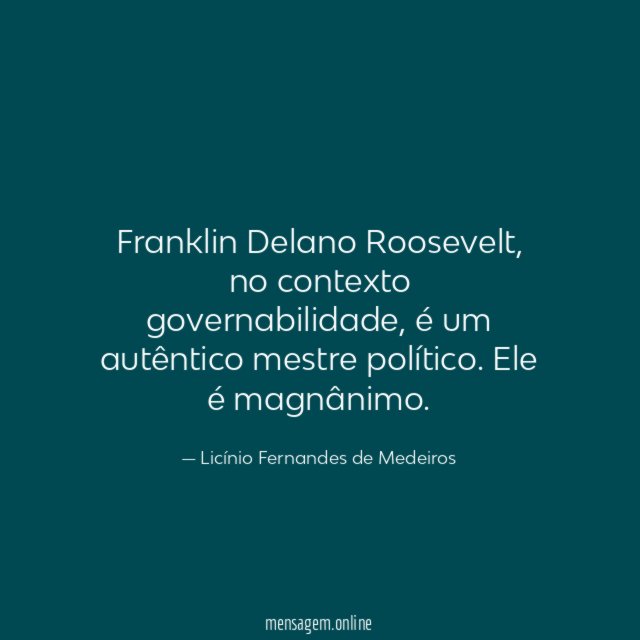 Franklin Delano Roosevelt