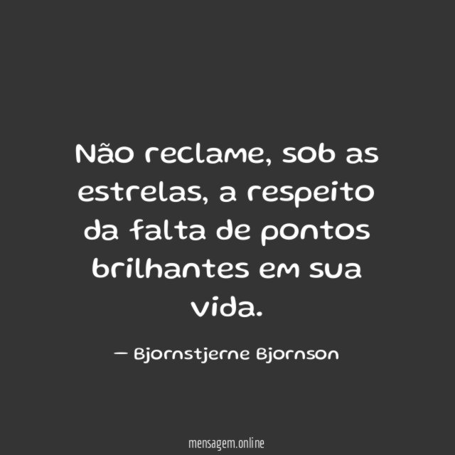 Não reclame