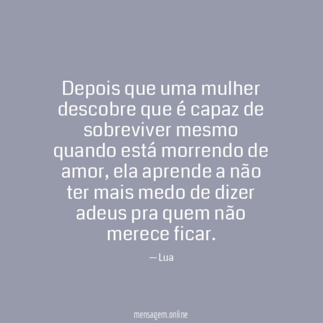 Depois que uma mulher descobre que é capaz