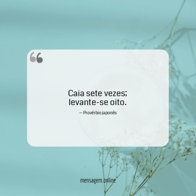 Caia sete vezes