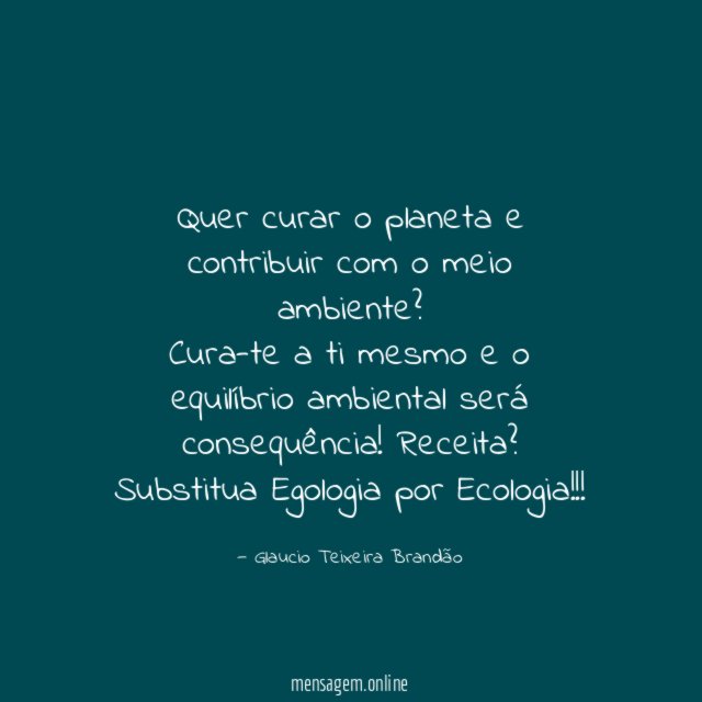 Quer curar o planeta e contribuir com o meio ambiente