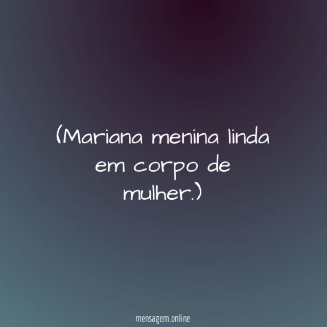 Mariana menina linda em corpo de mulher