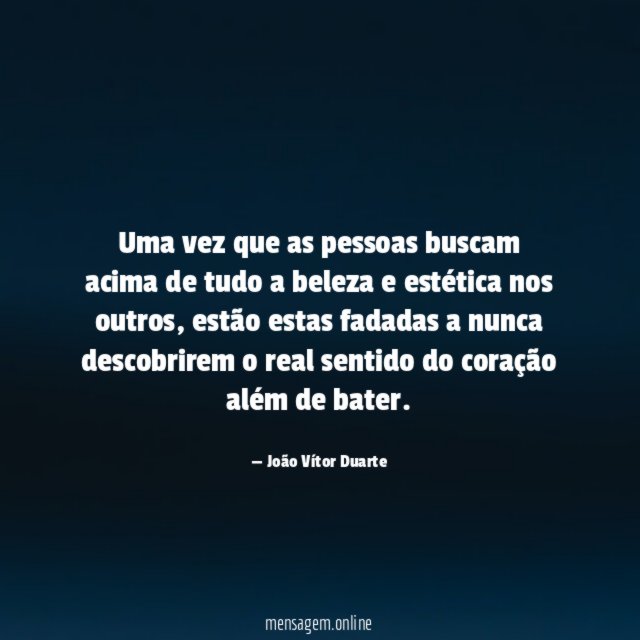 Uma vez que as pessoas buscam acima de