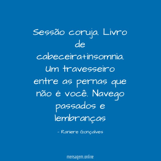 Sessão coruja