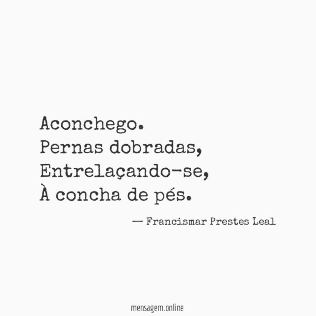 Aconchego.
