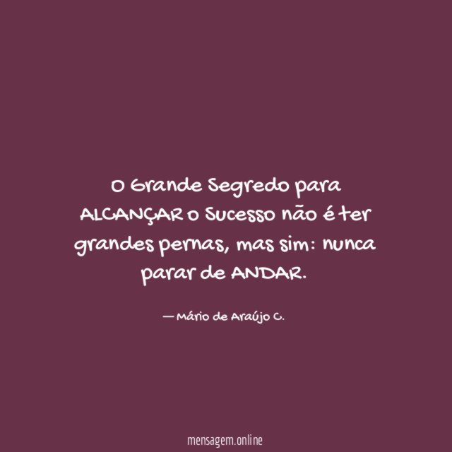 O Grande Segredo para ALCANÇAR o Sucesso não